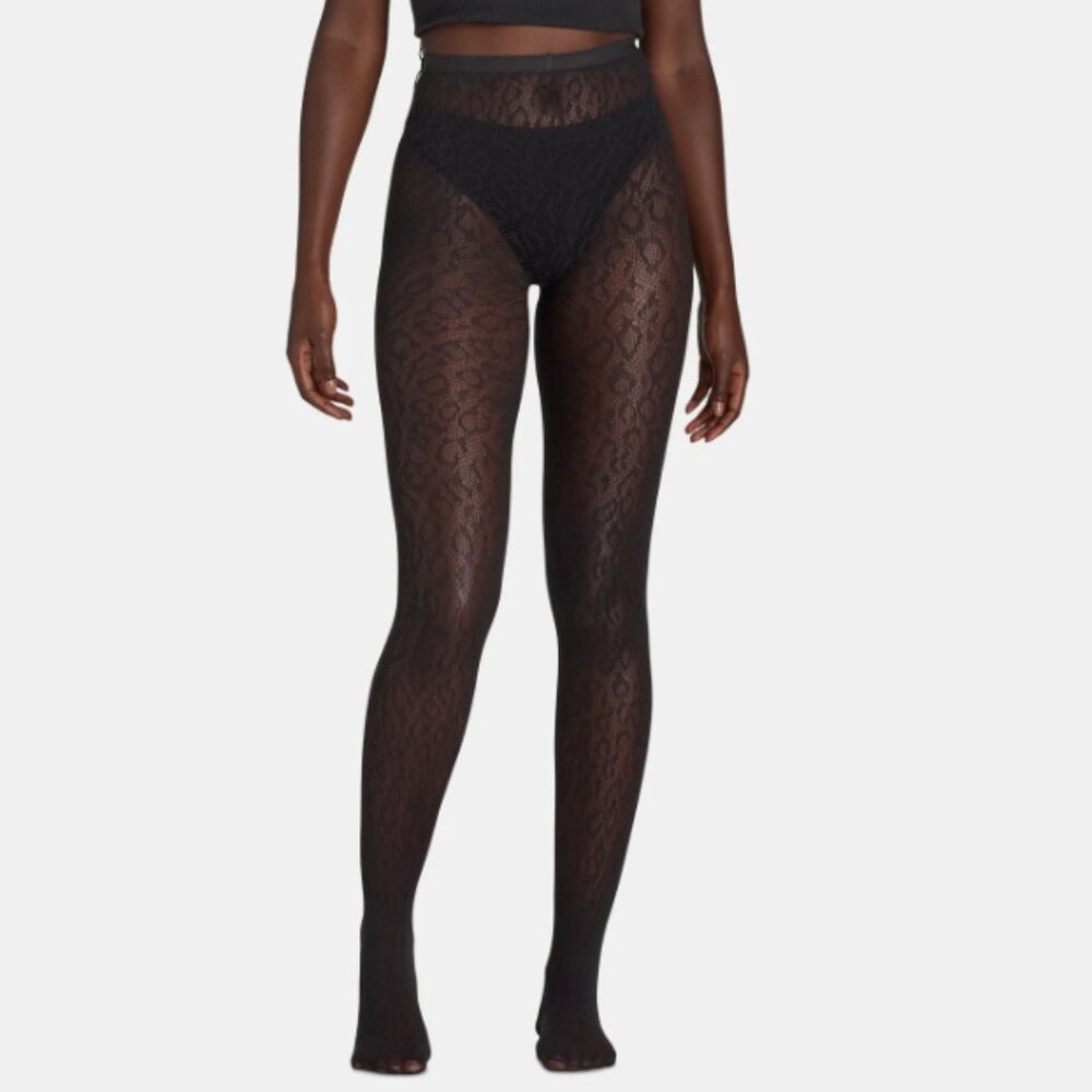 Way to Celebrate Women's Halloween 2 Pair Leopard Fashion and Fishnet Tights NEW